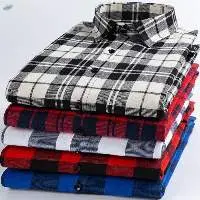 Men's Long Sleeve Flannel Button Front Shirt