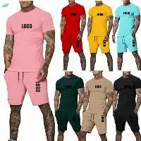 Sportswear Short 2 Piece T Shirt Set for Men