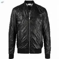 Men Black Lamb Leather Jacket