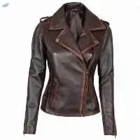 Women Full Sleeves Leather Jackets