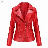 New Trendy Zipper Style Women Leather Jackets