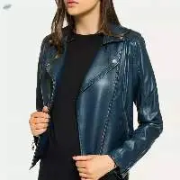 Bikers Bomber Leather Jacket Coat