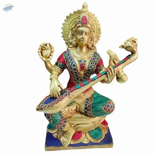 Saraswati Brass Statue