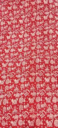 Herb Infused Organic Hand Block Print Fabric