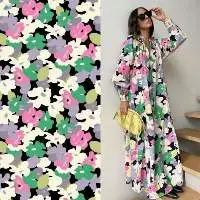 100% Polyester ( Chiffon) ( Digital Print)
