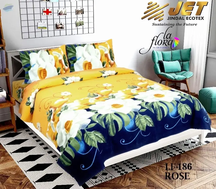 3D Polyester Fabric Bedsheet 80/120 Gsm