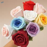 Handmade Crochet Rose Artificial Flower