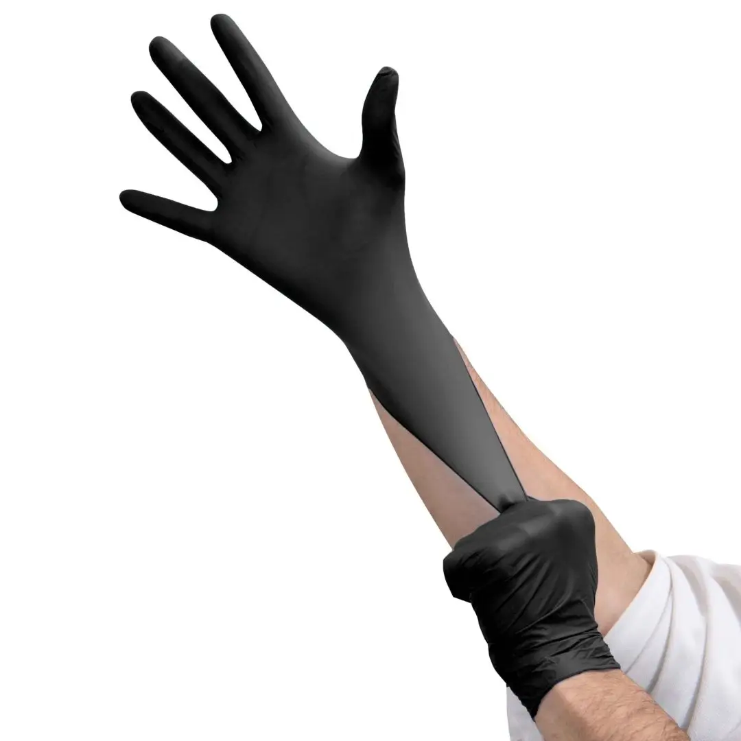 Black Waterproof Vinyl PVC Gloves