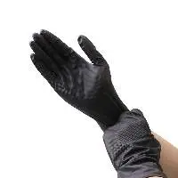 6 Mil Black Diamond Texture Nitrile Gloves