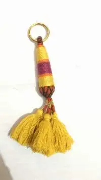 Unique Multicolor Tassels With Thread Keychain