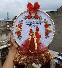 Embroidery Wedding Hoop With Tassels