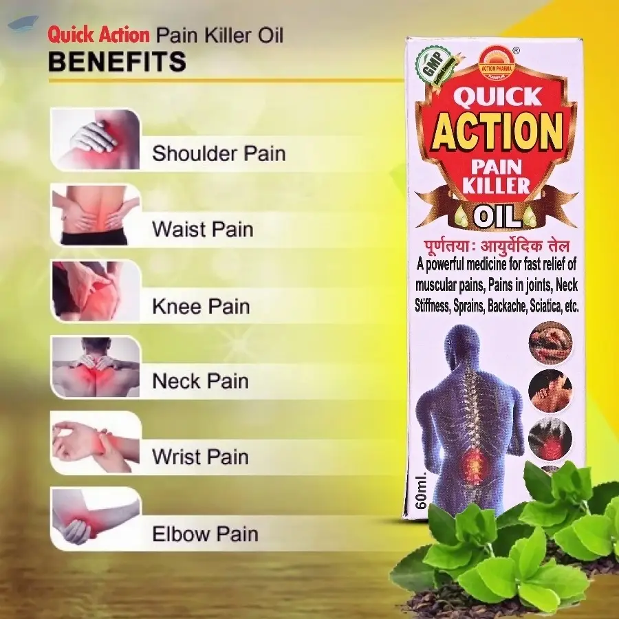 Quick Action Pain Killer Oil (60 ML)