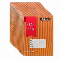 illume A5 Notebook (Pack of 5 ) 4 line 176 pages