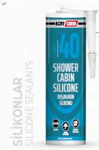 Acrychem S40 Shower Cabine Silicone