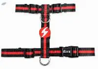 Dashi Stripes 3 Red & Black Dog Harnesses