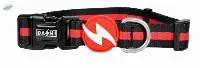 Dashi Stripes 3 Red & Black Dog Collar