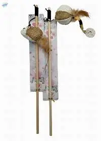 Cat mouse or ball on a stick