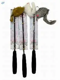 Cat mouse on a stick