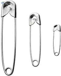 Safety Pins- Nickel Plated Steel
