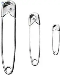 Safety Pins- Nickel Plated Steel