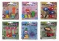 Gomz Erasers -Blister Card Asst Designs 08671