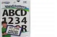 110PC Vinyl Letters & Numbers 19001001 (144)