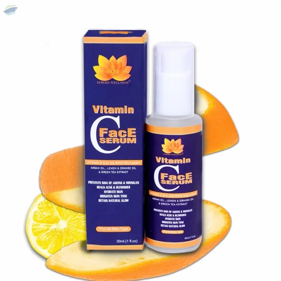 Face Serum With VITAMIN C,E & HA, Green Tea.