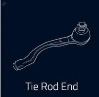 Vehicle Steering Rack Tie Rod End