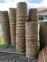 Handmade Bamboo Basket with Cover