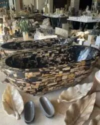 Petrified Wood Mozaic Bathtub