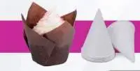 Tulip Cake & Paper Cone Cups