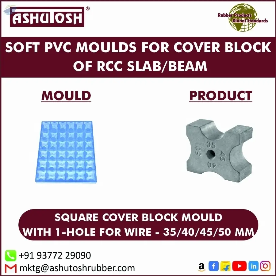 Soft PVC Moulds for Cover Blocks