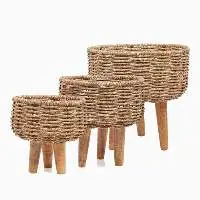 Jute Knitted Basket Set