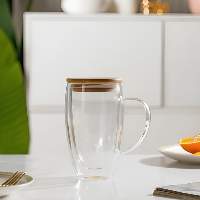 Double Wall Glass & Coffee Cups with Lids