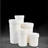All white paper Tub with Lids