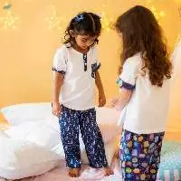 Dark Blue Owl Night Suit