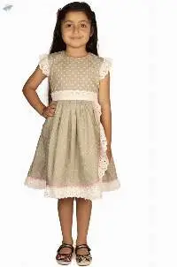 Grey Sky - Overlap Dress With Lace Trim