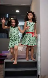 Toucan Print- Low Waist Fit And Flare Dress