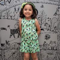 TOUCAN PRINT- Jumpsuit With Sleeveless Sleeves
