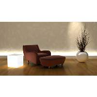 Comfortable Armchair With Footrest
