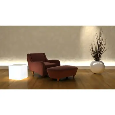 Comfortable Armchair With Footrest