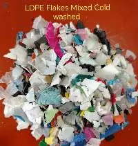 Cold Washed LDPE Flakes Mix