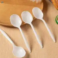 Biodegradable Cornstarch 6" Corn Starch Spoon