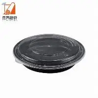 Plastic Food Round Takeaway Lunch Boxes