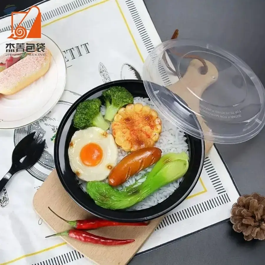 Round Disposable Plastic Food Container