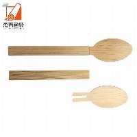 Detachable Spoon Bamboo Disposable Folding Spoon