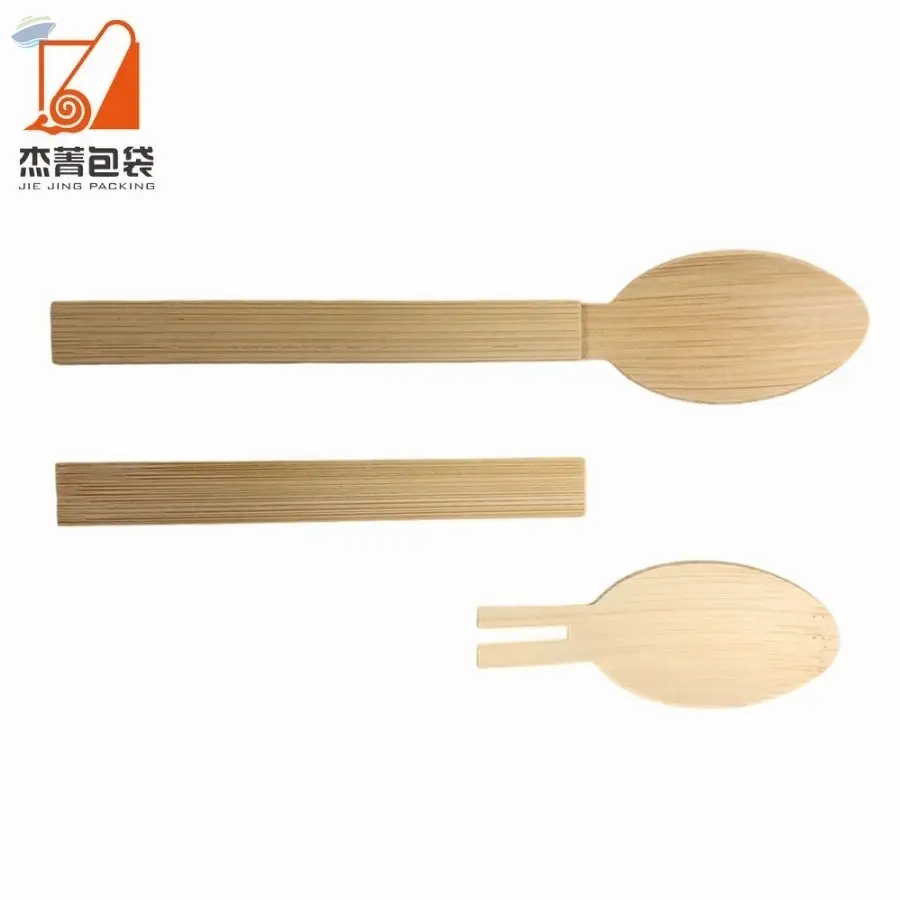Detachable Spoon Bamboo Disposable Folding Spoon