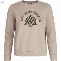 Wrangler Logo Sweatshirt Beige Front