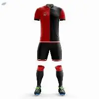 Red Black Football Kit
