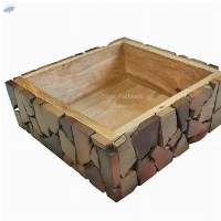 Wooden Tray with Antique Looks (10.5 inch)